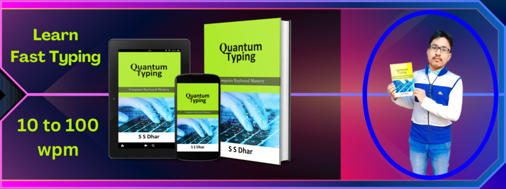 Quantum Typing book banner with the author