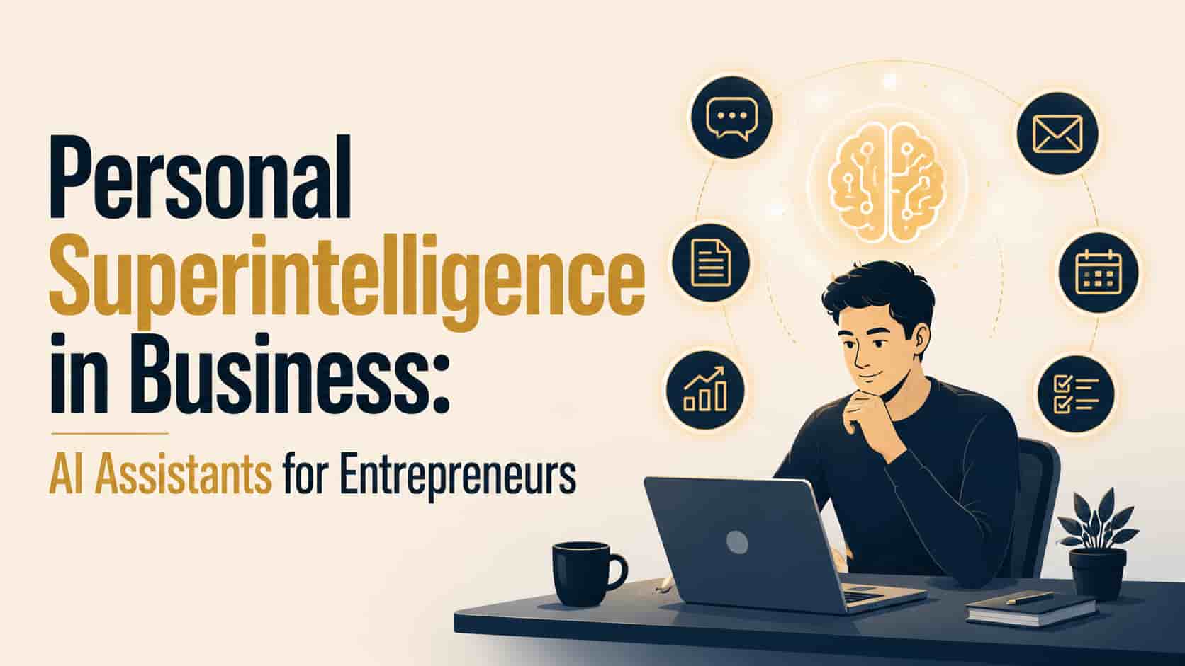 Personal superintelligence and AI assistant tools helping entrepreneurs manage and grow their businesses