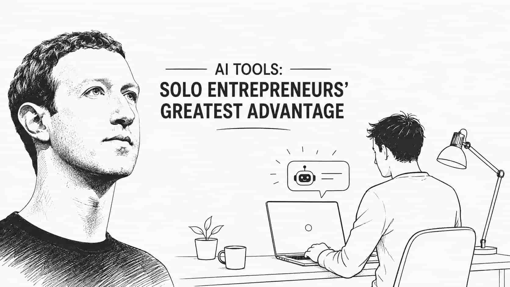 Personal superintelligence and AI tools giving solo entrepreneurs a powerful advantage, inspired by Zuckerberg